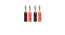 Tech+link 710973 Wtyki Bananowe 4 szt