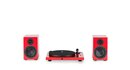 Pro-Ject Juke Box E Hi-Fi Set Speaker Box 5 Czerwony Zestaw