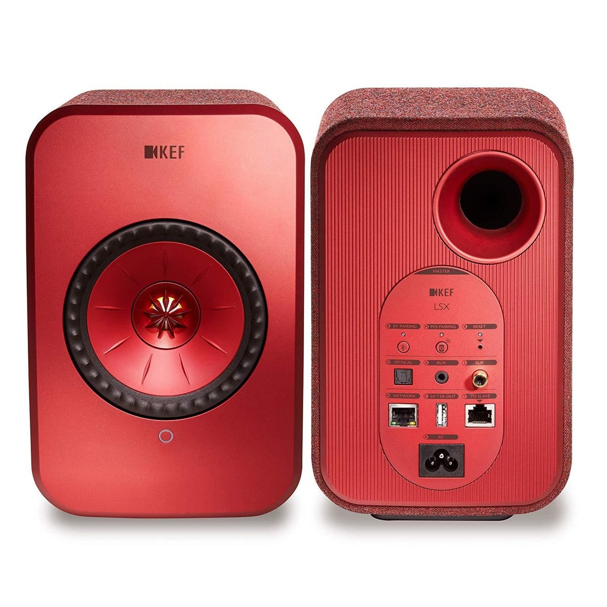 kef-lsx-czerwony-aktywne-kolumny-podstawkowe-salon-pozna-sklep