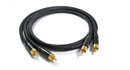 Melodika MD2RD15 Black Edition Przewód Interkonekt 2 x RCA-RCA 1,5m 