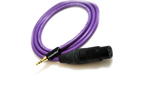 Melodika MDMJX10 Kabel audio wtyk mini jack 3,5mm  - gniazdo XLR 3pin 1,0m 