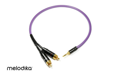 Melodika MDMJ2R50 Kabel jack stereo 3,5mm - 2xRCA 5,0m 