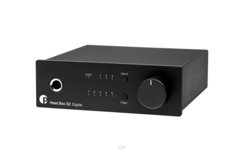 Pro-Ject Head Box S2 Digital Czarny Wzmacniacz Słuchawkowy