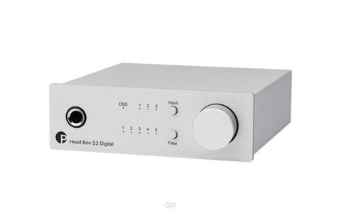 Pro-Ject Head Box S2 Digital Srebrny Wzmacniacz Słuchawkowy