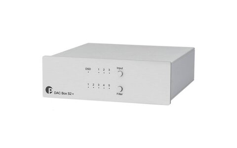 Pro-Ject DAC Box S2+ Srebrny Wzmacniacz Słuchawkowy 