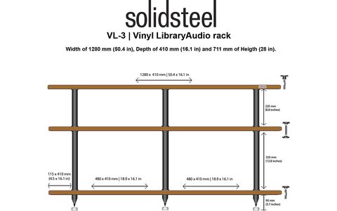 Stolik Audio Solidsteel VL-3 