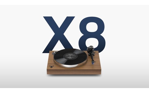 Orzech Gramofon Analogowy z Wkładką Quintet Blue  Pro-Ject X8