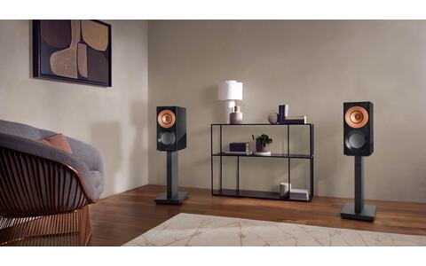 Kolumny Podstawkowe KEF Reference 1 Meta Satin Walnut Silver