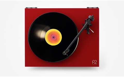 Gramofon z Wkładką Carbon Rega P2 Planar 2 Czerwony