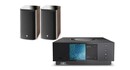 Naim Uniti Atom + Focal Aria 906 Wzmacniacz Sieciowy All-In-One Czarne Kolumny Podstawkowe