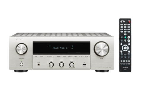 Front amplituera stereo w kolorze srebrnym Denon DRA-800H 