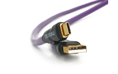 Przewód USB 2.0 typu A-C Melodika MDUAC07 Purple Rain