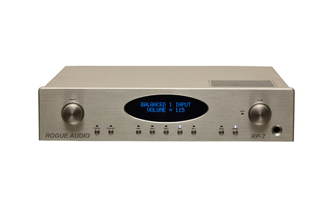 Przedwzmacniacz Stereo Rogue Audio RP-7 Srebrny front
