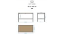 Stolik Hi-Fi Out Audio HiFi rack MODEL 030 wymiary