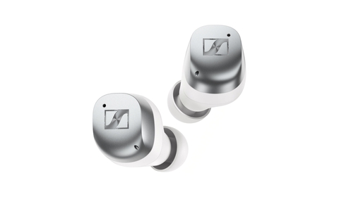 Bezprzewodowe Słuchawki z ANC Sennheiser MOMENTUM True Wireless 4 Srebrno-białe Salon Poznań Wrocław pair front