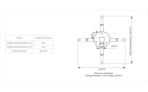 Uchwyt do Projektora Suprema Spider HD 3040
