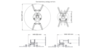 Uchwyt Ścienny do Projektora Suprema Spider Royal-Wall Inox Chrome