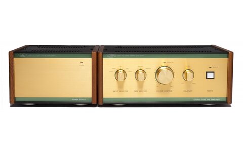 Lampowy Przedwzmacniacz Liniowy/Gramofonowy Leben RS-28CX front