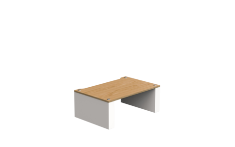Stolik Hi-Fi Blok STAX 2G 220 Biały