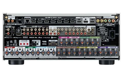 Sieciowy Amplituner Kina Domowego Denon AVC-A10H Srebrny rear