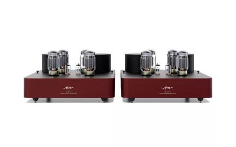 Lampowa Końcówka Mocy Mono Fezz Audio Olympia Mono Power Amplifier EVO Big Calm Czerwona front
