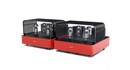 Lampowa Końcówka Mocy Mono Fezz Audio Olympia Mono Power Amplifier EVO Burning Red Czerwona front cover