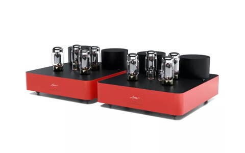 Lampowa Końcówka Mocy Mono Fezz Audio Olympia Mono Power Amplifier EVO Burning Red Czerwona main