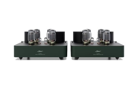 Lampowa Końcówka Mocy Mono Fezz Audio Olympia Mono Power Amplifier EVO Evergreen Zielona front
