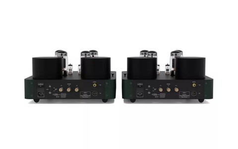Lampowa Końcówka Mocy Mono Fezz Audio Olympia Mono Power Amplifier EVO Evergreen Zielona rear