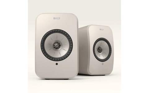 KEF LSX II LT Stone White fronty 2