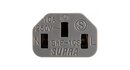 Niskoradiacyjny Kabel Zasilający Z Wtykami Supra Lorad Silver SPC 2.5 CS-EU 2m