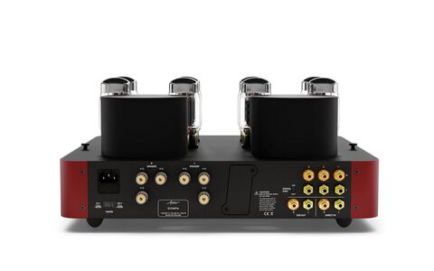 Fezz Audio Olympia EVO Big Calm Bordowy Lampowy Wzmacniacz Stereo tył