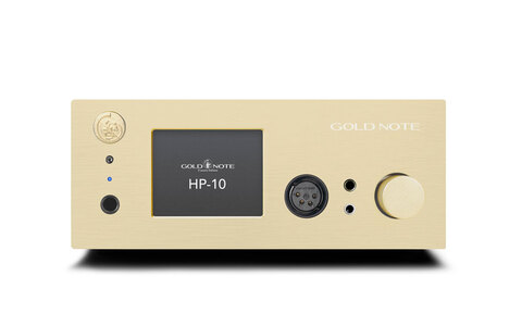 Gold Note HP-10 Złoty Wzmacniacz Słuchawkowy Salon Poznań Wrocław front