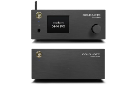 Zestaw Odtwarzacz Sieciowy Zasilacz Gold Note DS-10 EVO + PSU-10 EVO Czarny Salon Poznań Wrocław