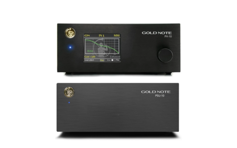 Zestaw Przedwzmacniacz Zasilacz Gold Note PH-10 + PSU-10 Czarny