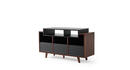 Stolik HiFi Oslo Vinyl 1200 Czarny Orzech