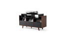 Stolik HiFi Oslo Vinyl 1200 Czarny Orzech