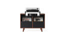 Stolik RTV Czarny / Orzech Oslo Vinyl 800