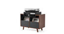 Stolik RTV Czarny / Orzech Oslo Vinyl 800