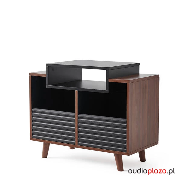 Stolik RTV Czarny / Orzech Oslo Vinyl 800