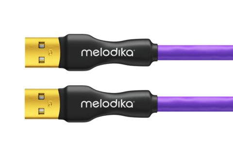 Przewód USB 2.0 typu A-A  Melodika MDUAA70 Purple 7.0m 