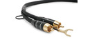 Kabel Gramofonowy 2xRCA Phono Melodika MDPHD05 Purple Black Edition 0.5m 