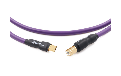 Przewód USB 2.0 typu C-B Melodika MDUCB40 Purple 4,0m 