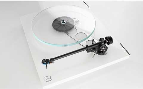 Gramofon Analogowy z Wkładką Rega P3 & Exact Planar 3 Biały