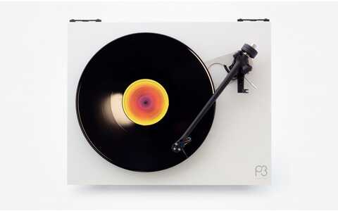 Gramofon Analogowy z Wkładką Rega P3 & Exact Planar 3 Biały