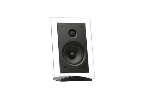 Przezroczysty Głośnik Podstawkowy On Wall Waterfall Audio Hurricane Evo