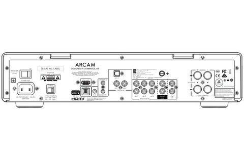 Wzmacniacz Zintegrowany Arcam Radia A15+ tył