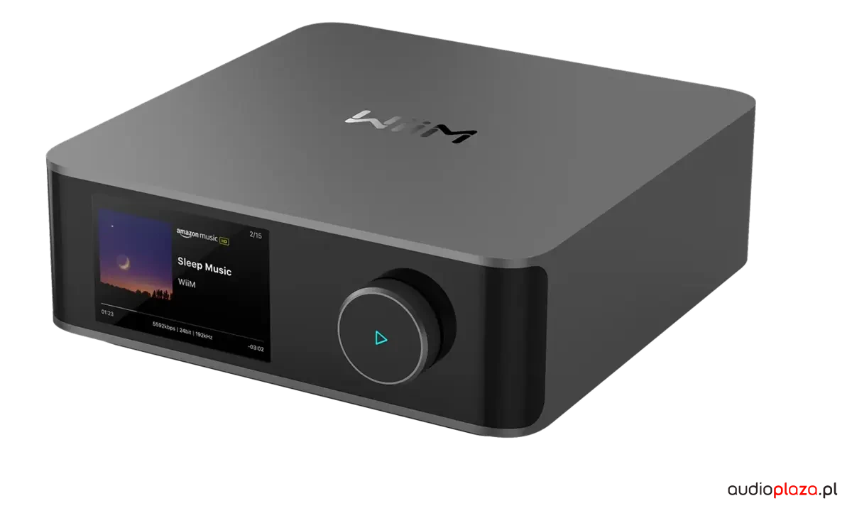 WiiM Amp Ultra touchscreen display