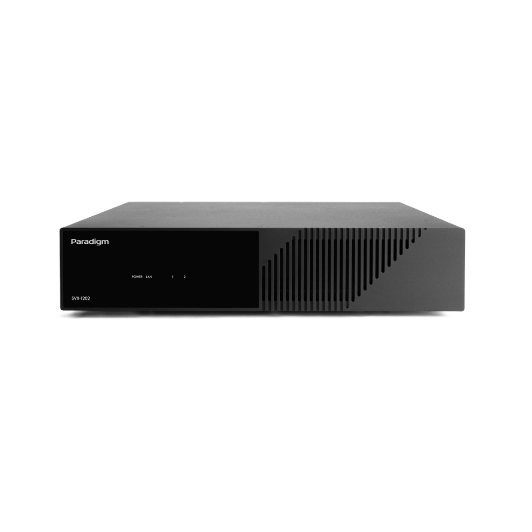 Wzmacniacz Hybrydowy Instalacyjny ze Streamingiem Paradigm SVX-1202 Czarny - tył i złącza